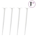 Patas para mesa de centro cónicas 4 uds acero blanco 72-73 cm