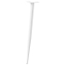 Patas para mesa de centro cónicas 4 uds acero blanco 72-73 cm