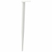 Patas para mesa de centro cónicas 4 uds acero blanco 72-73 cm