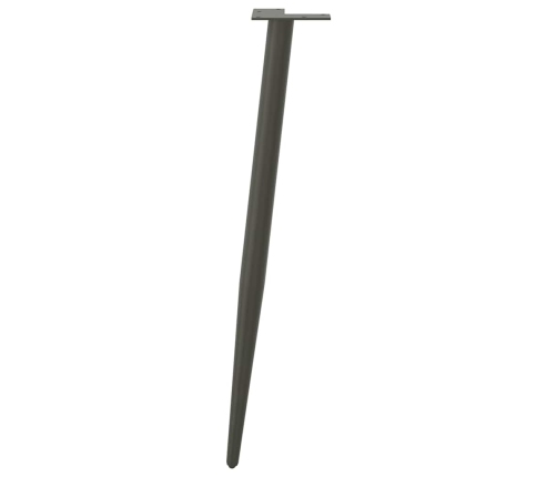 Patas para mesa de centro cónicas 4 uds acero antracita 72-73cm