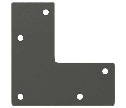 Patas para mesa de centro cónicas 4 uds acero antracita 72-73cm
