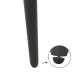 Patas para mesa de centro cónicas 4 uds acero antracita 72-73cm