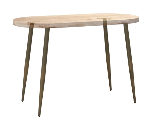 Patas para mesa de centro cónicas 4 uds acero natural 72-73cm