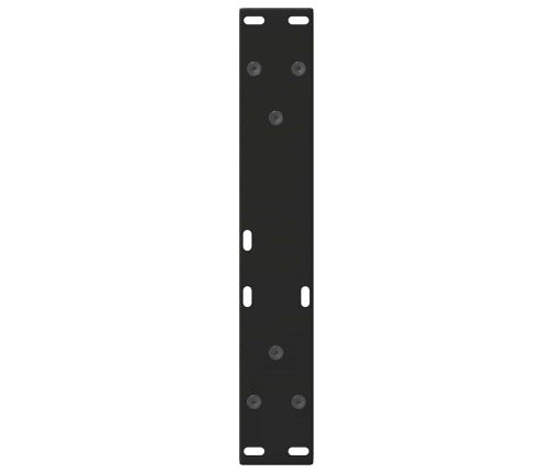 Patas para mesa de comedor forma V 2 uds negro 30x(30-31,3) cm