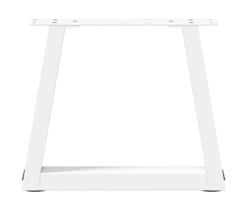 Patas para mesa de comedor forma V 2 uds blanco 30x(30-31,3) cm