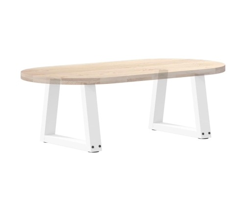 Patas para mesa de comedor forma V 2 uds blanco 30x(30-31,3) cm