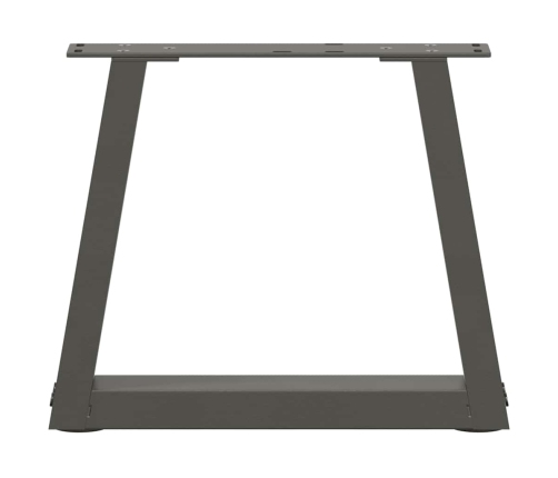 Patas para mesa comedor forma V 2 uds antracita 30x(30-31,3) cm