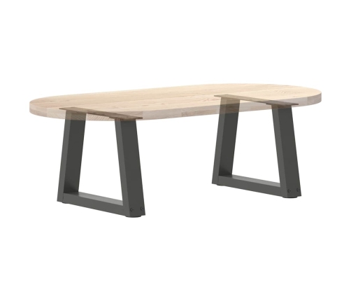 Patas para mesa comedor forma V 2 uds antracita 30x(30-31,3) cm