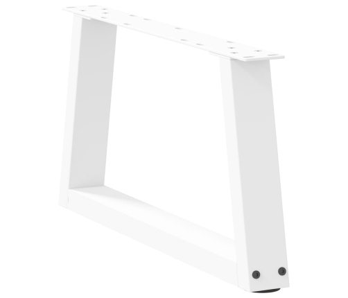 Patas para mesa de comedor forma V 2 uds blanco 50x(30-31,3) cm