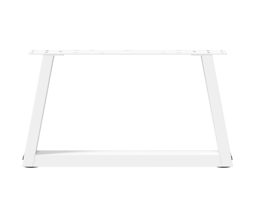 Patas para mesa de comedor forma V 2 uds blanco 50x(30-31,3) cm