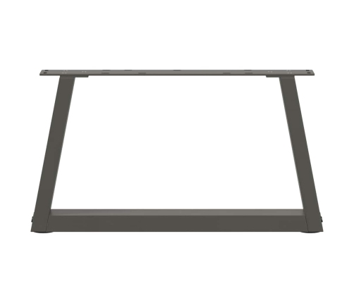 Patas para mesa comedor forma V 2 uds antracita 50x(30-31,3) cm