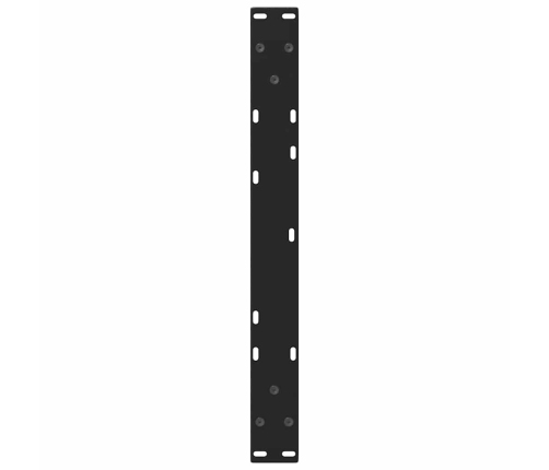 Patas para mesa de comedor forma V 2 uds negro 60x(30-31,3) cm