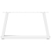 Patas para mesa de comedor forma V 2 uds blanco 60x(30-31,3) cm