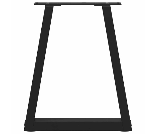 Patas para mesa de comedor en forma de V 2 uds acero negro