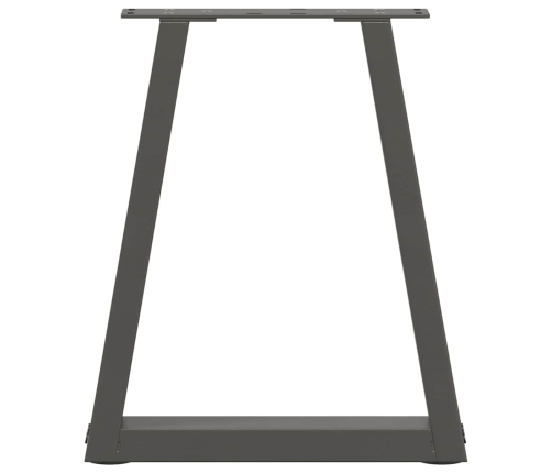 Patas para mesa de comedor en forma de V 2 uds antracita acero