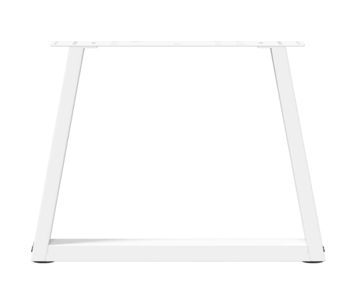 Patas para mesa de comedor forma V 2 uds blanco 50x(42-43,3) cm