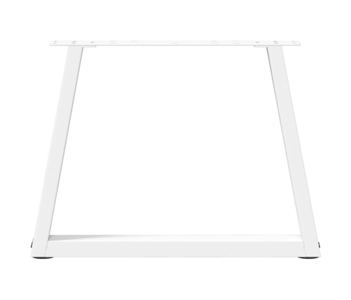 Patas para mesa de comedor forma V 2 uds blanco 70x(42-43,3) cm