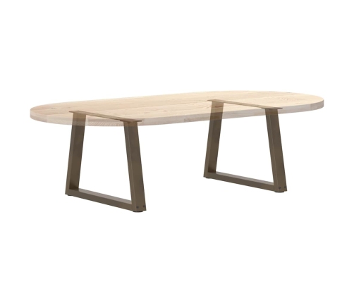 Patas para mesa de comedor forma de V 2 uds acero natural acero