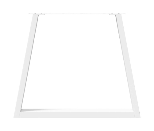 Patas para mesa de comedor forma V 2 uds blanco 70x(72-73,3) cm