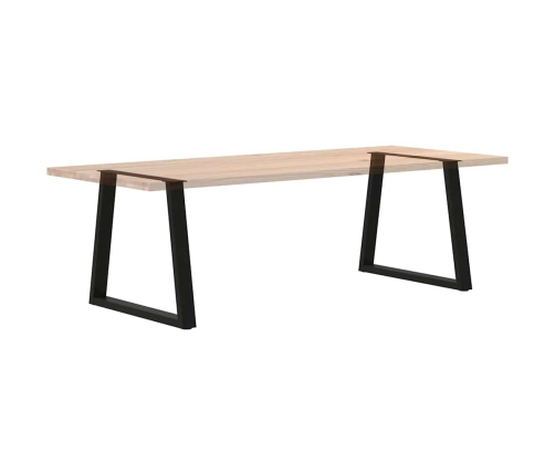 Patas para mesa de comedor en forma de V 2 uds acero negro