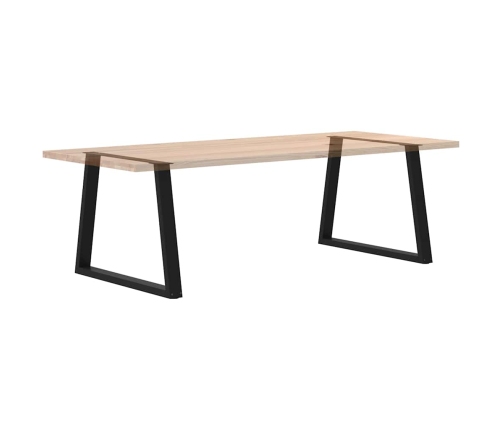 Patas para mesa de comedor en forma de V 2 uds acero negro