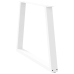 Patas mesa comedor forma V 2uds acero blanco 100x(72-73,3)cm