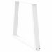 Patas para mesa de comedor forma V 2 uds blanco 70x(72-73,3) cm