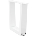 Patas para mesa de comedor forma V 2 uds blanco 30x(30-31,3) cm