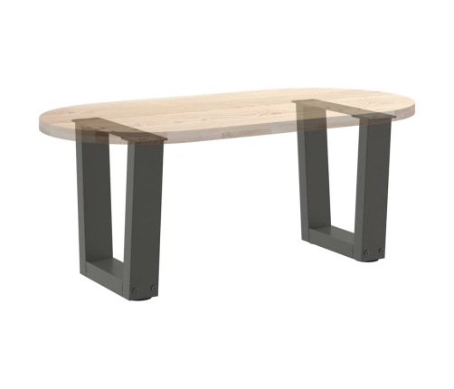 Patas para mesa comedor forma V 2 uds antracita 30x(30-31,3) cm