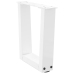 Patas para mesa de comedor forma V 2 uds blanco 40x(30-31,3) cm