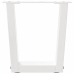 Patas para mesa de comedor forma V 2 uds blanco 40x(30-31,3) cm