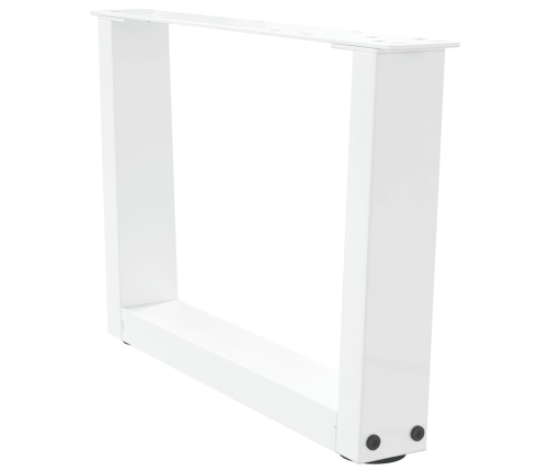 Patas para mesa de comedor forma V 2 uds blanco 50x(30-31,3) cm