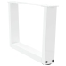 Patas para mesa de comedor forma V 2 uds blanco 50x(30-31,3) cm