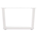 Patas para mesa de comedor forma V 2 uds blanco 50x(30-31,3) cm