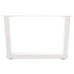 Patas para mesa de comedor forma V 2 uds blanco 60x(30-31,3) cm