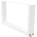 Patas para mesa de comedor forma V 2 uds blanco 70x(30-31,3) cm