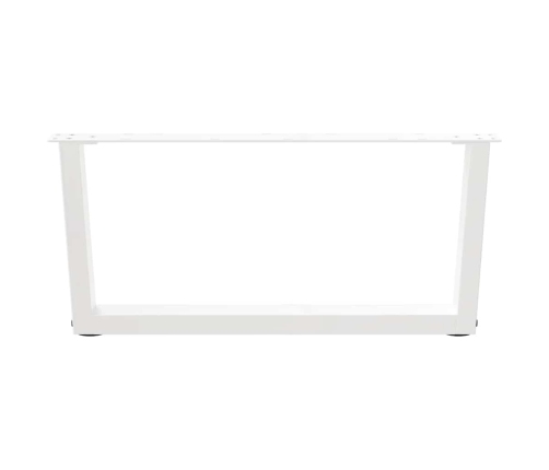 Patas para mesa de comedor forma V 2 uds blanco 70x(30-31,3) cm