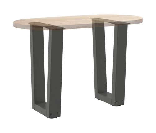 Patas para mesa de comedor en forma de V 2 uds antracita acero