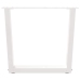 Patas para mesa de comedor forma V 2 uds blanco 50x(42-43,3) cm