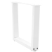 Patas para mesa de comedor forma V 2 uds blanco 50x(42-43,3) cm