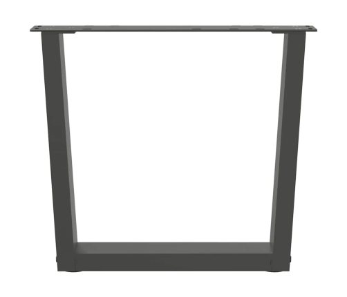 Patas para mesa de comedor en forma de V 2 uds antracita acero