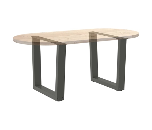 Patas para mesa de comedor en forma de V 2 uds antracita acero