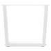 Patas para mesa de comedor forma V 2 uds blanco 60x(42-43,3) cm