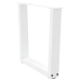 Patas para mesa de comedor forma V 2 uds blanco 60x(42-43,3) cm