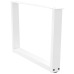 Patas para mesa de comedor forma V 2 uds blanco 70x(42-43,3) cm