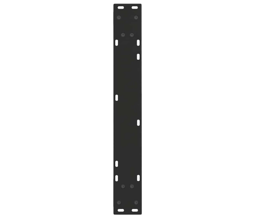 Patas para mesa de comedor forma V 2 uds negro 70x(72-73,3) cm