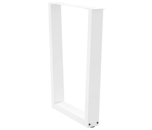 Patas para mesa de comedor forma V 2 uds blanco 70x(72-73,3) cm