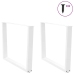 Patas mesa comedor forma V 2uds acero blanco 100x(72-73,3)cm