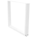 Patas mesa comedor forma V 2uds acero blanco 100x(72-73,3)cm