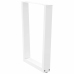 Patas para mesa de comedor forma V 2 uds blanco 70x(72-73,3) cm